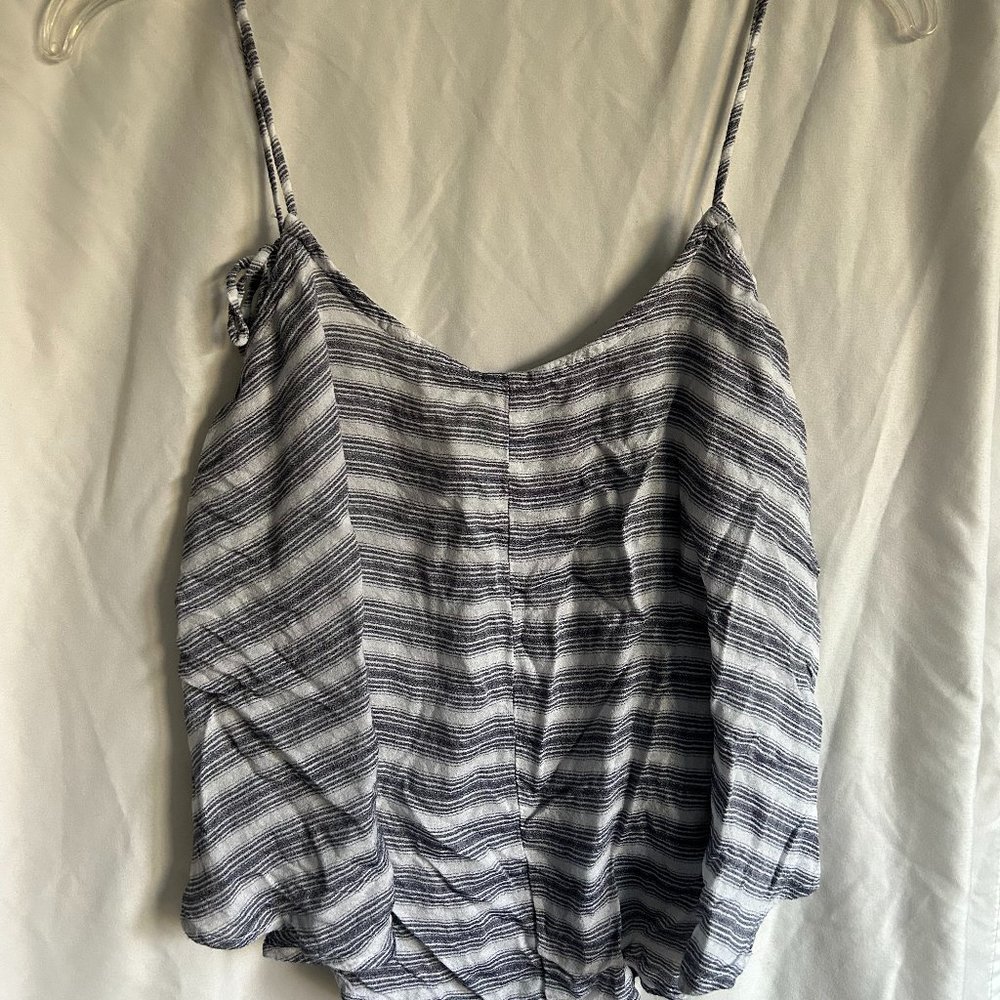 Free People Blue/White Striped Top